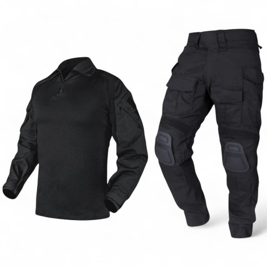 G3 PLUS מדים טקטיים שחורים + בירכיות