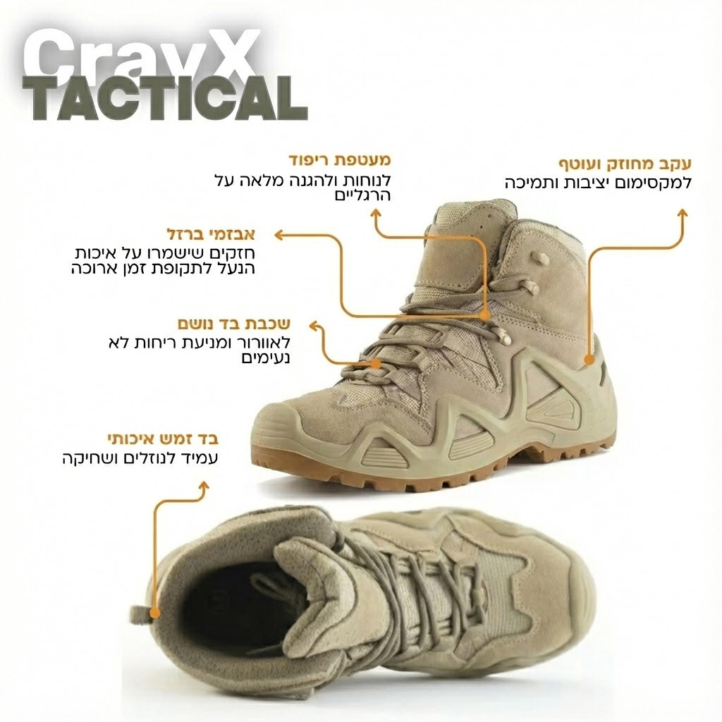 CravX נעל טקטית